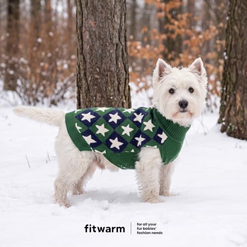 2 Pack Star & Color Block Dog Jacquard Sweater (Large / Star & Color Block)