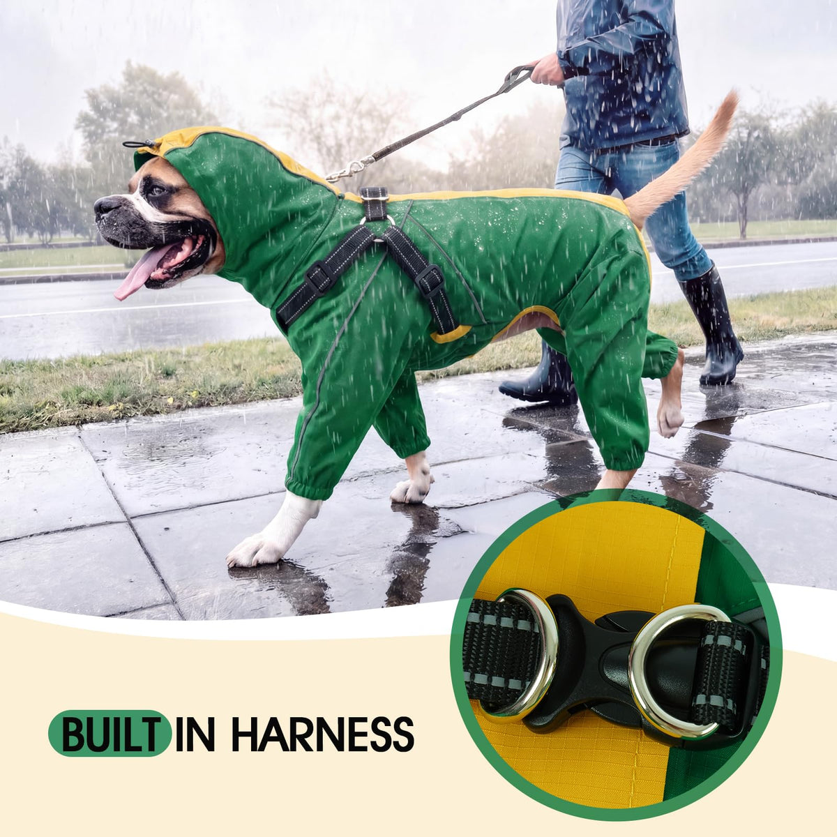 Waterproof Dog Jacket (Green / Small)