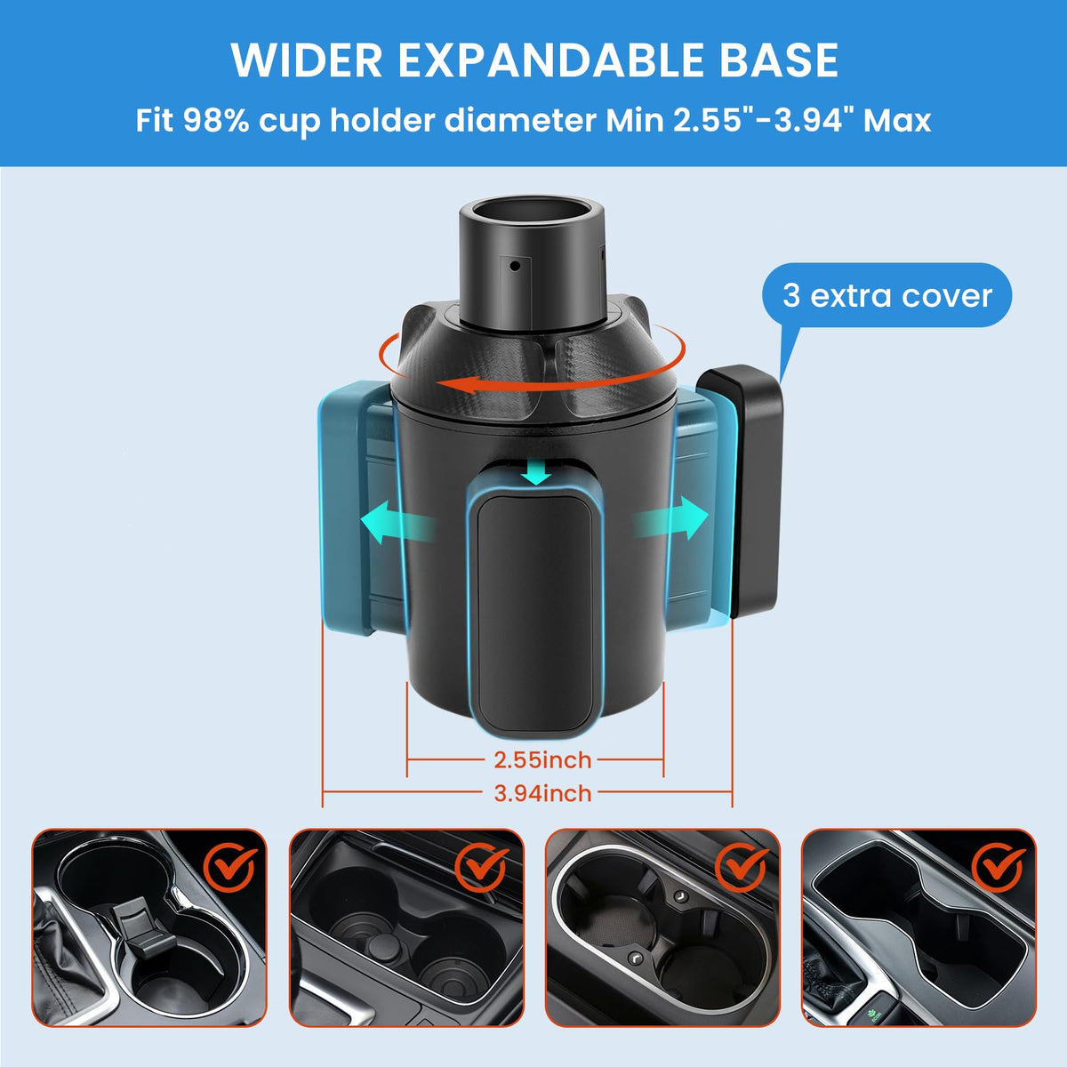 Car Cup Holder Expander (1 pcs)
