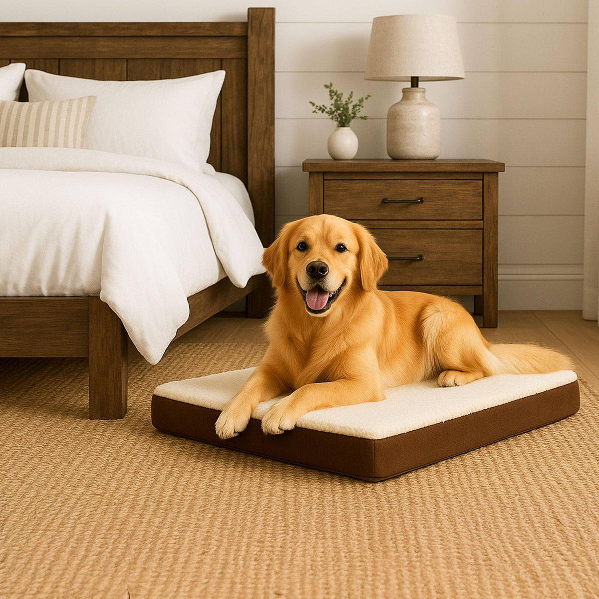 Orthopedic Dog Bed (Brown / Large)