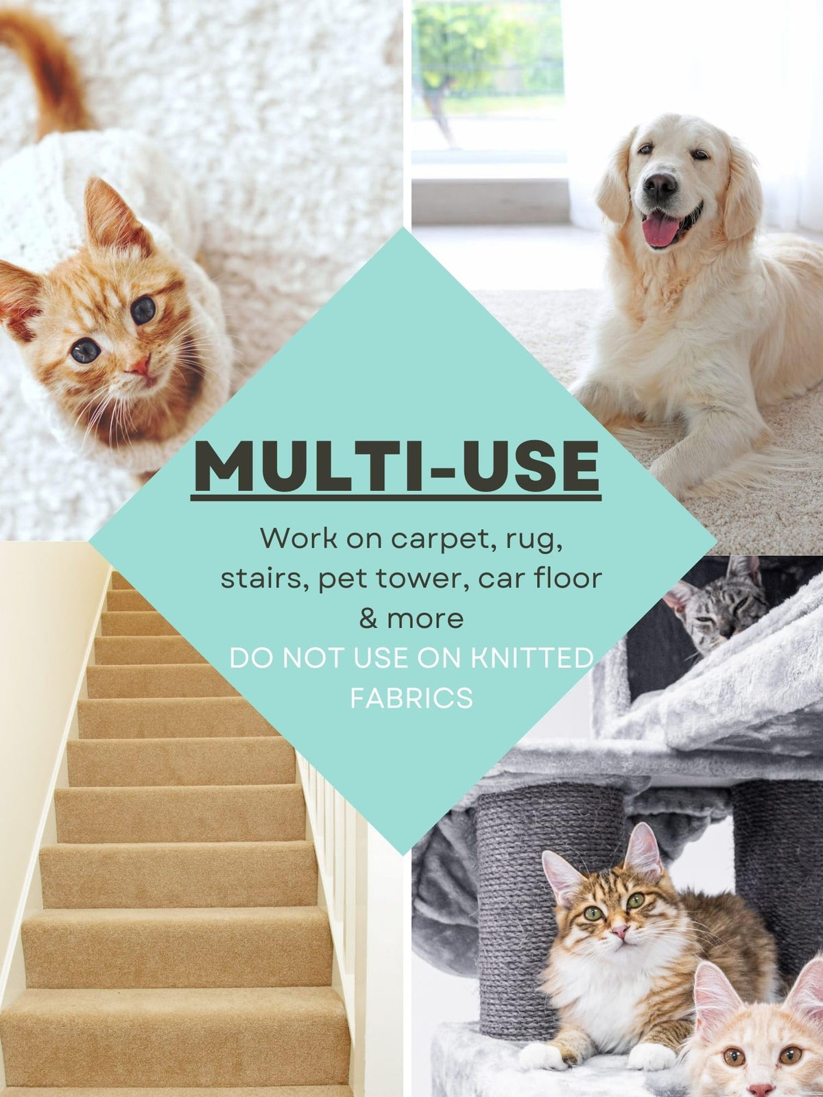 Pet Hair Remover for Carpets (Long)