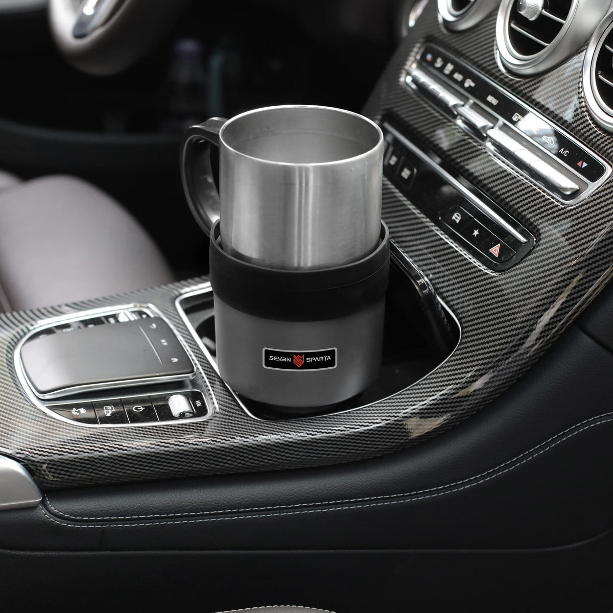 2 Pack Car Cup Holder Expander Organizer Adjustable Base (Multicolor / Medium*2)