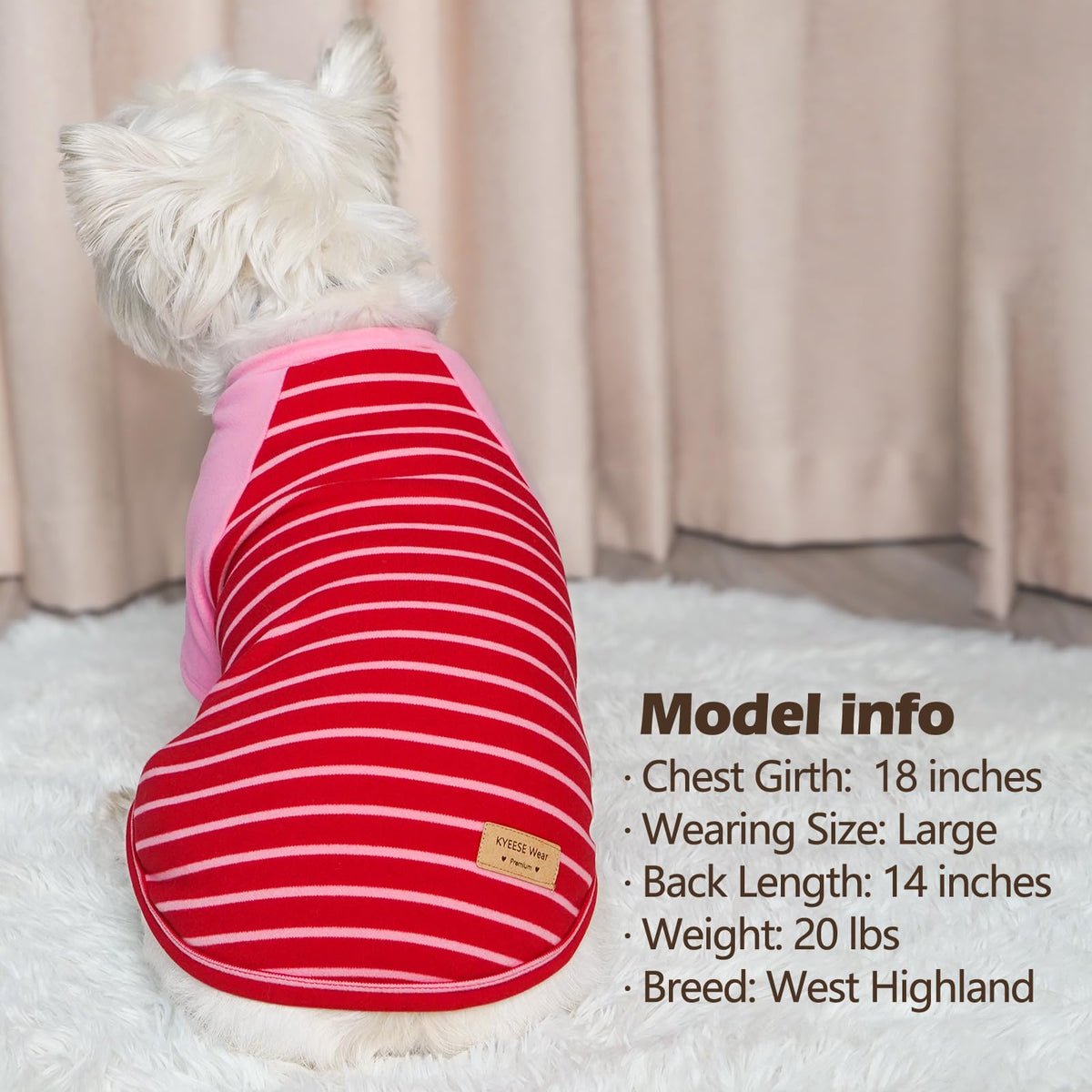 2Pack Dog Sweater with Sleeves Fleece Shirt for Small Dogs (Large (15-30lbs) / 10# Pink)