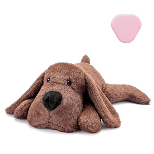 Heartbeat Puppy Toy for Anxiety and Sleep Aid (Reddish Brown)