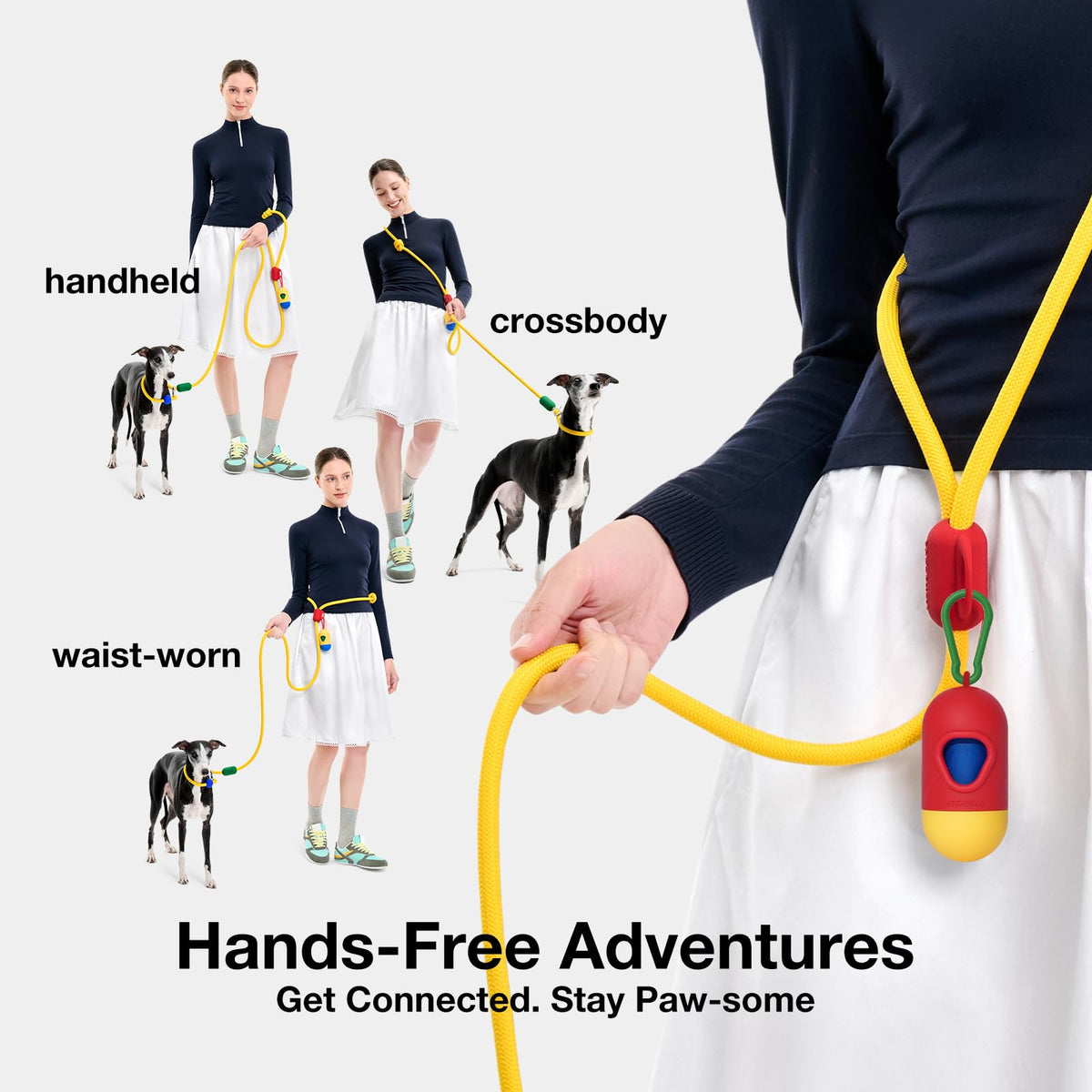 Hands Free Dog Leash (Chroma Yellow)