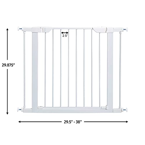 29" Walk Thru Dog Gate (White / 29-Inch)