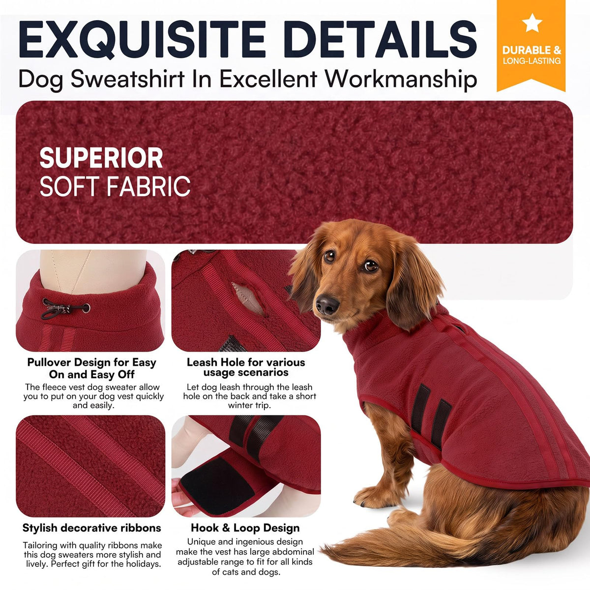 XL Dog Sweater (Burgundy / X-Large)