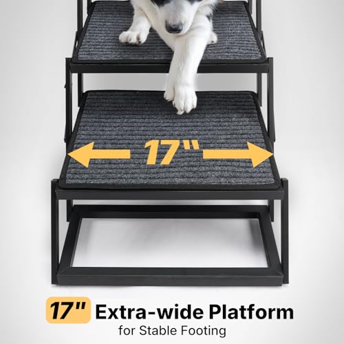 Foldable Dog Steps for Car SUV (Standard 17"W)