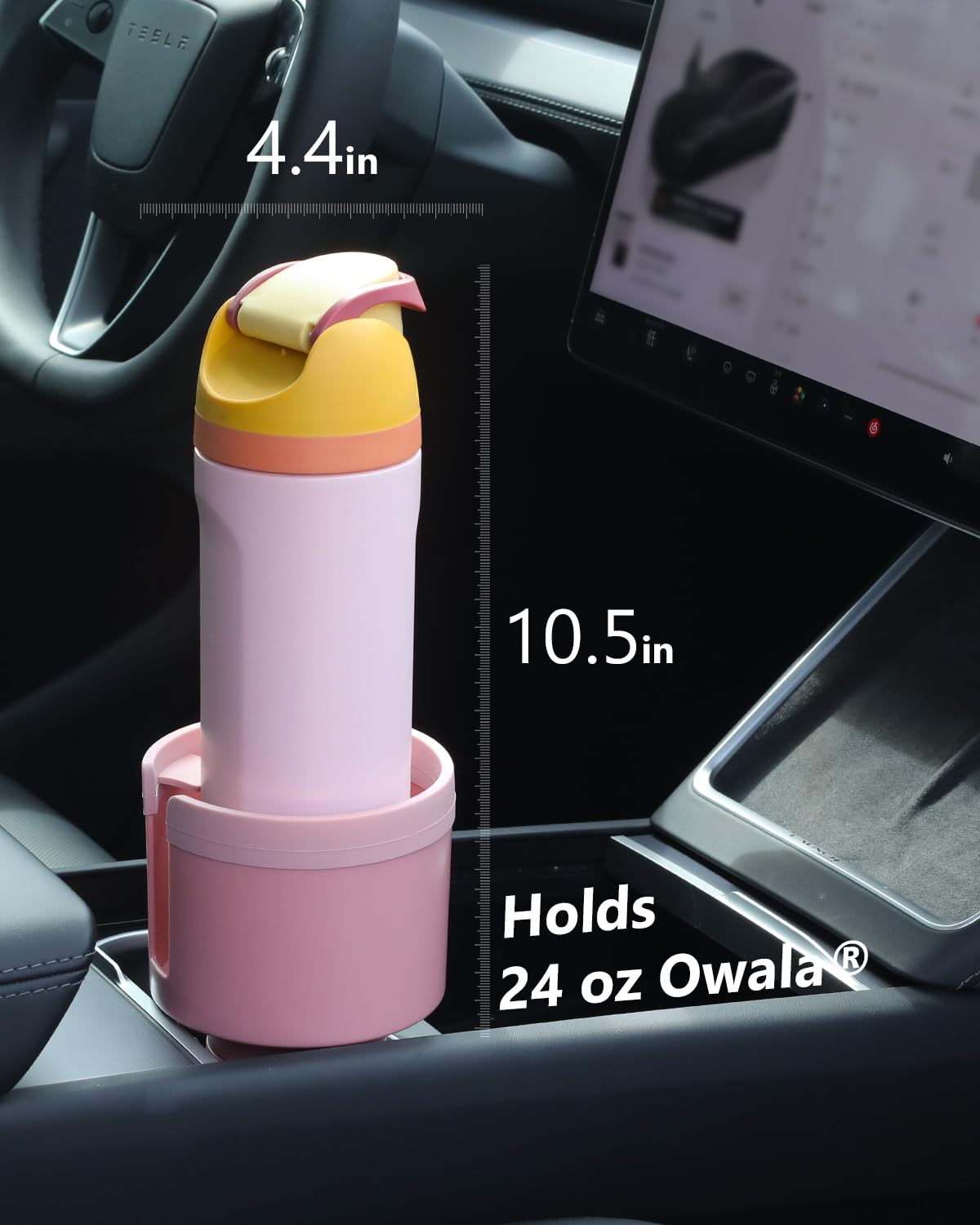 Car Cup Holder Expander for 32 (Pink / Medium*2)