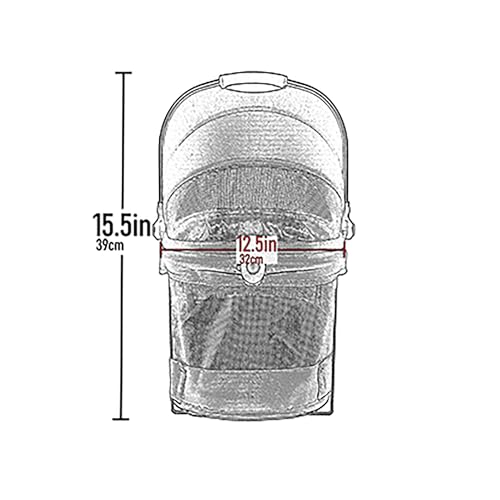 No Zip View 360 Pet Carrier & Car Seat (Graphite Black / 15.5"L x 12.5"W x 15.5"H)