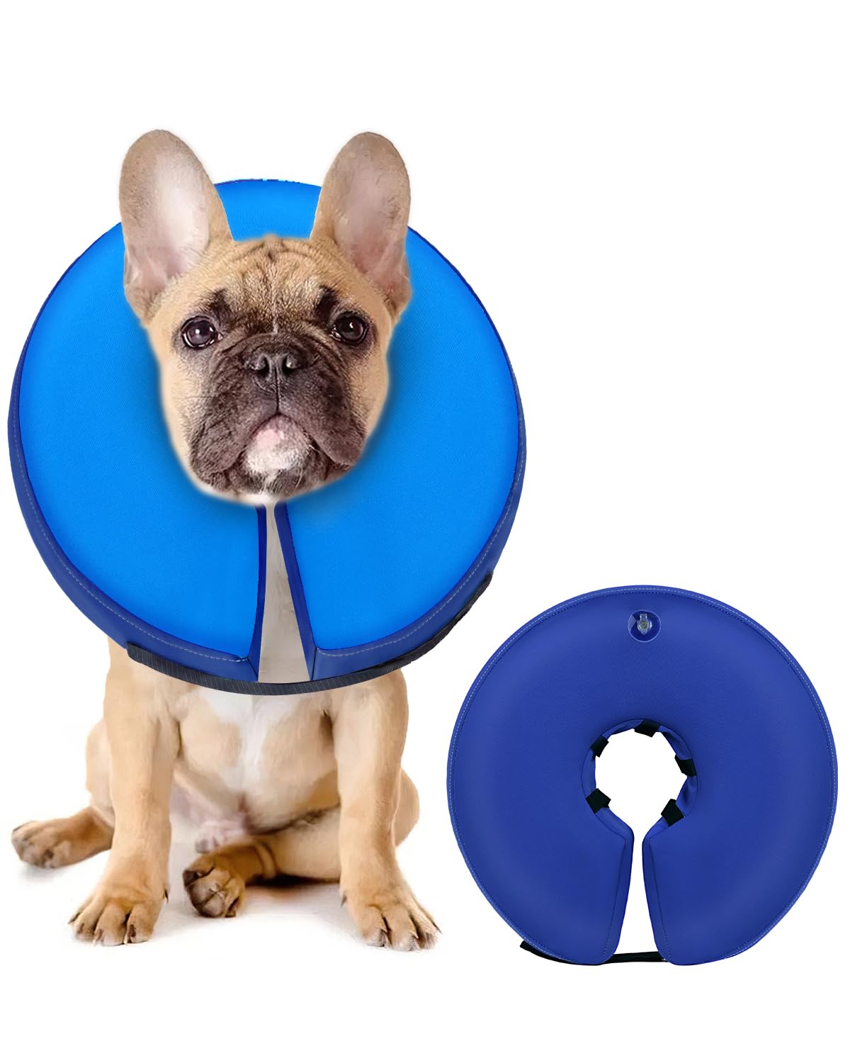 Inflatable Dog Cone (DarkBlue / M+(14"-18"))