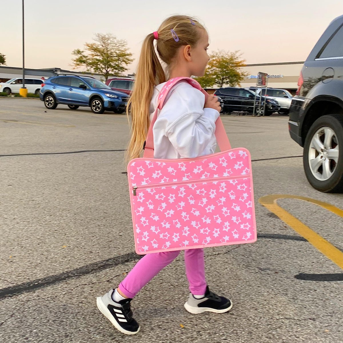 Kids Travel Tray for Toddler Car Seat (Ariel PinkStar)