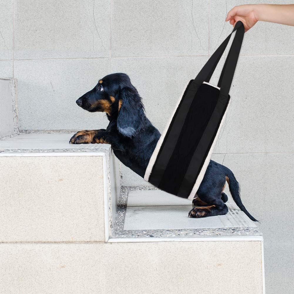 30 120 lbs Dog Sling for Large Dogs Hind Leg Support (Black)