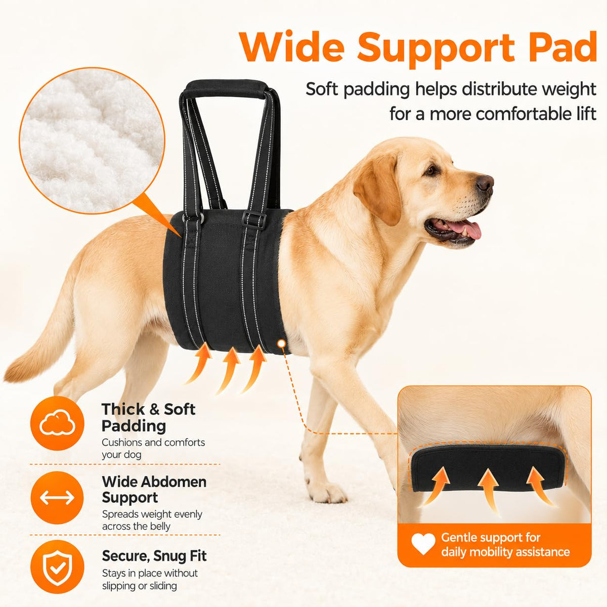 Adjustable Dog Sling for Small Dogs (Small)