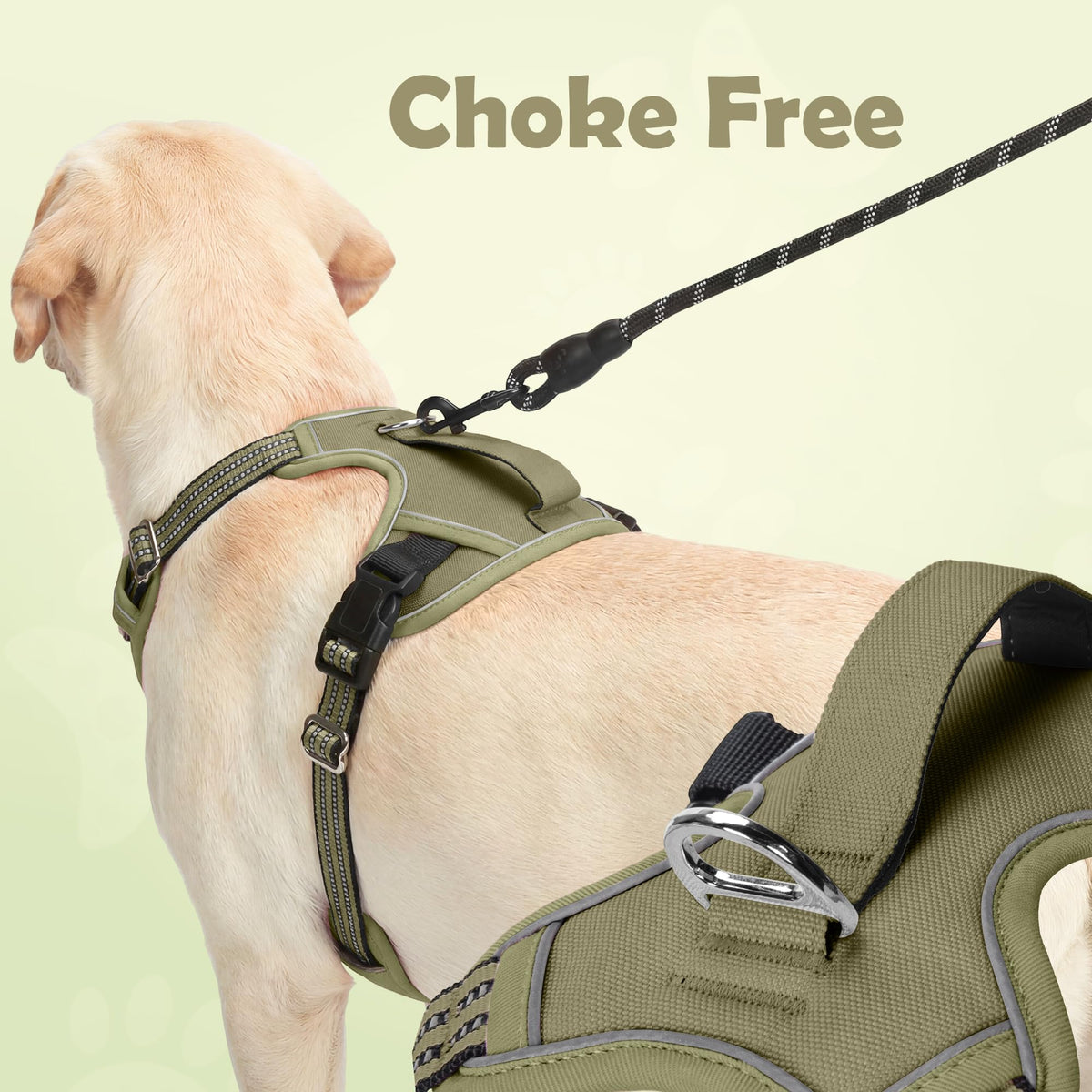 Dog Harness Small Sized Dog (Army Green / Small)
