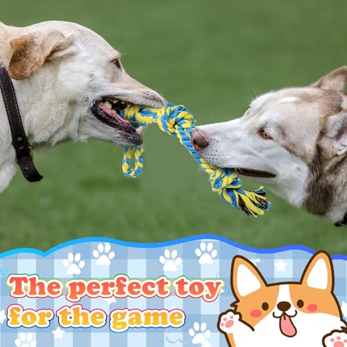 15 Pcs Dog Rope Toys for Aggressive Chewers