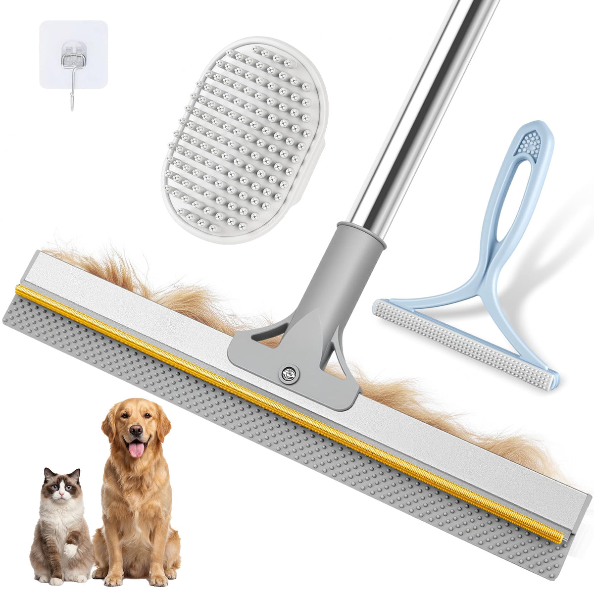 Pet Hair Remover for Carpet (gray)