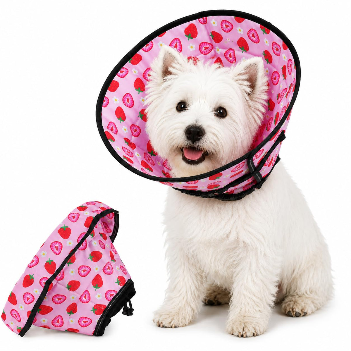 Soft Dog Cone Drawstring (Strawberry / S)