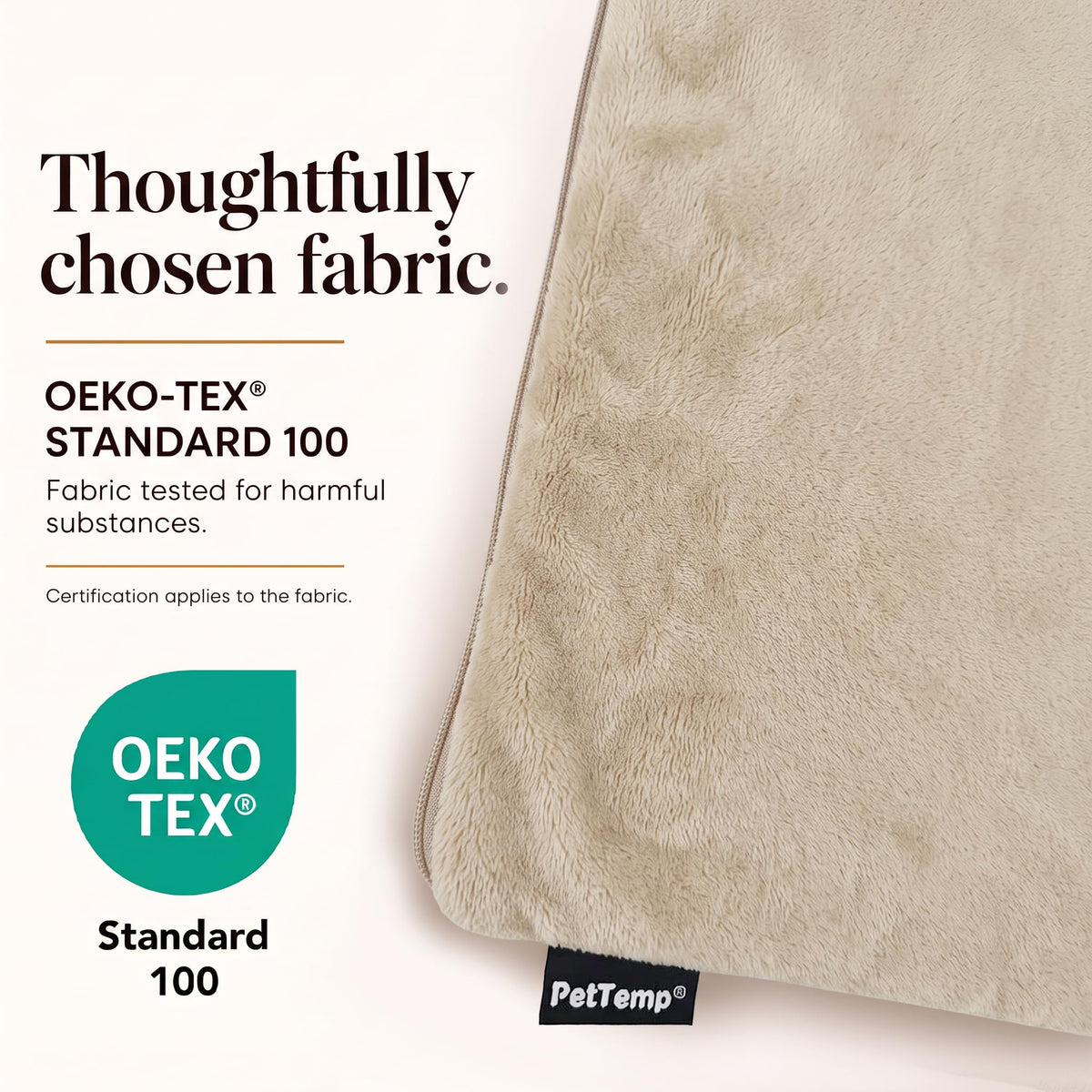 Dog Heating Pad (Beige / Medium: 20" x 16" x 1.6")