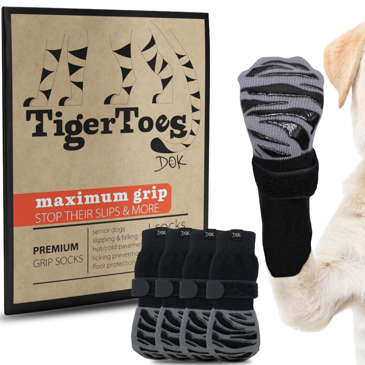 TigerToes Premium Non (Classic Grey / Extra Extra Small)