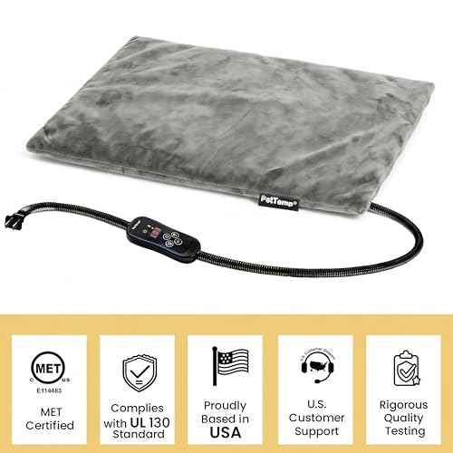 Cat Heating Pad (Gray / S: 16" x 13")