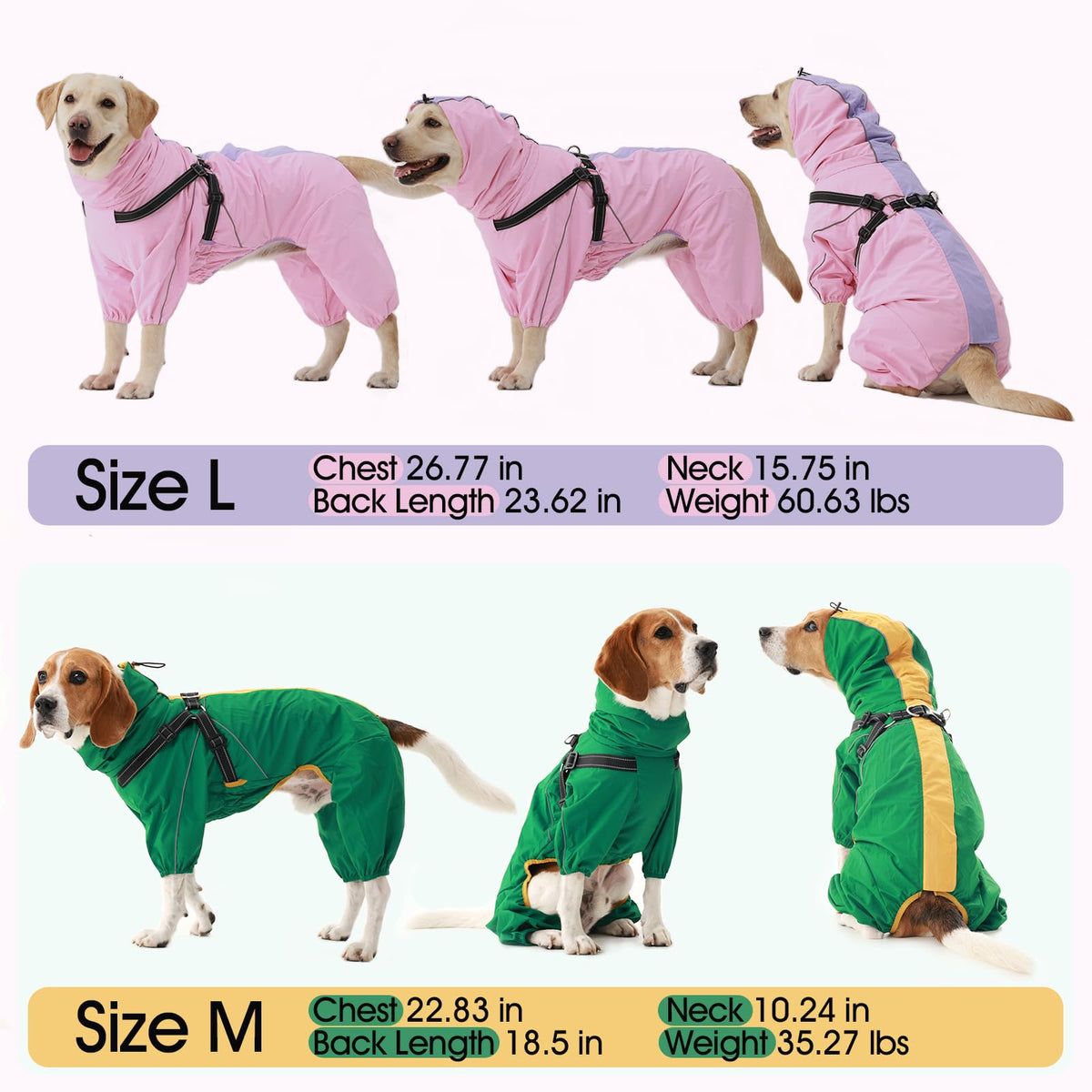 Waterproof Dog Jacket (Green / Small)