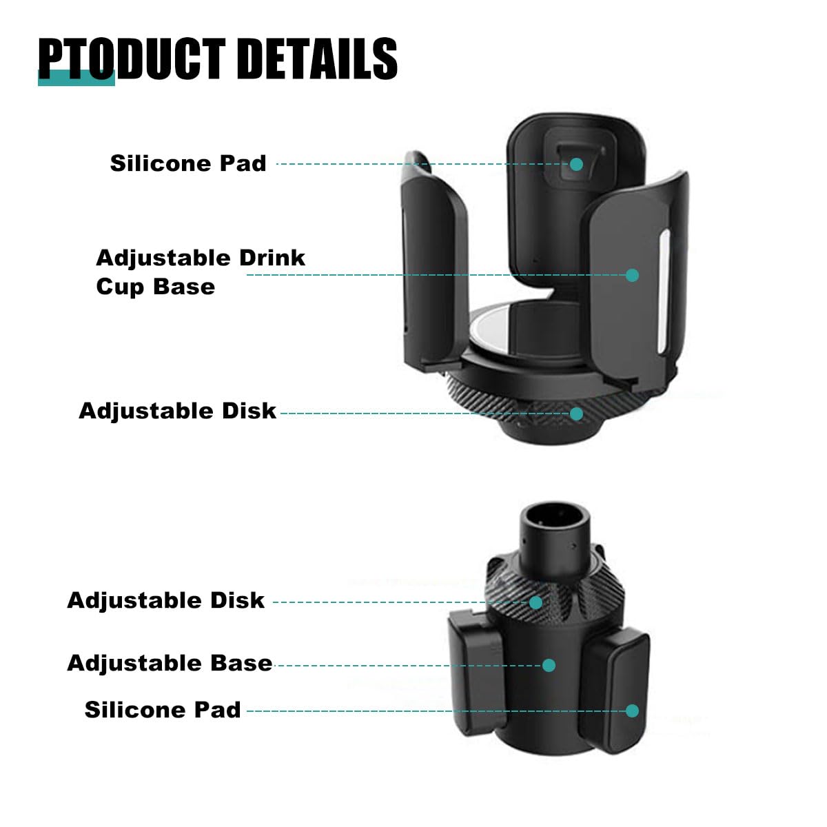 Car Cup Holder Expander (2 PCS)