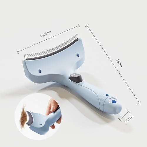 Pet Deshedding Brush (blue)