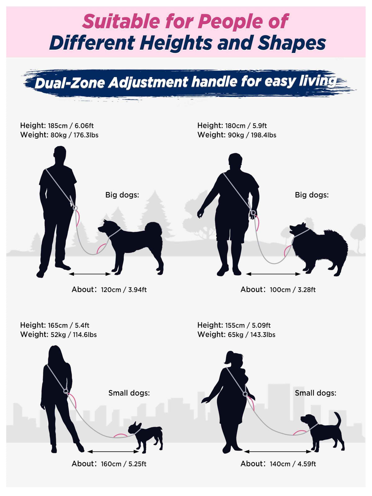 Hands Free Dog Leash (3M Black)