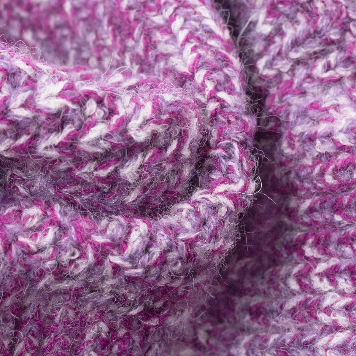 Chunky Knitted Dog Sweater (Small / Heather Purple)
