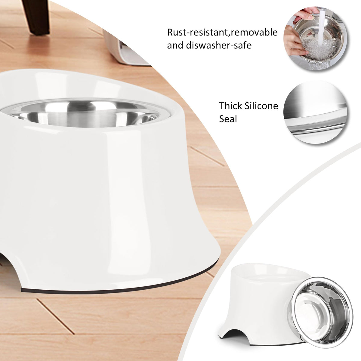 Dog Bowls Non (S/1 Cup / White)