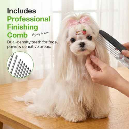 Self Cleaning Undercoat Rake for Dogs Cats with Thick Double Coats