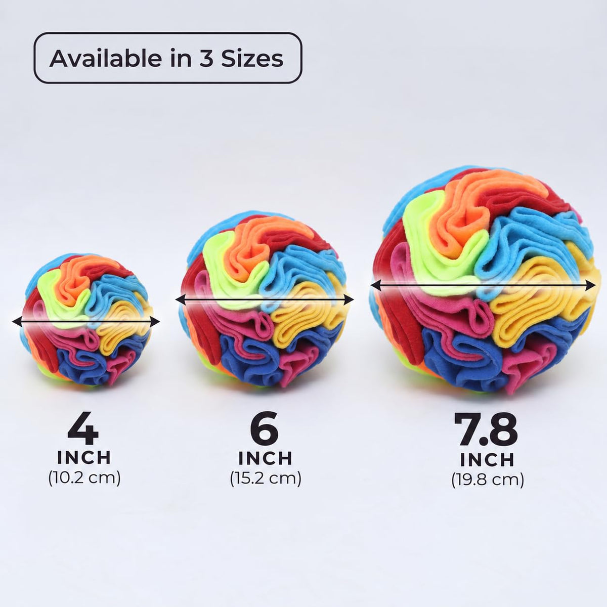 Snuffle Ball for Dogs (Rainbow / Large)