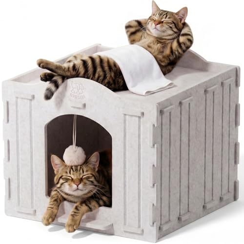 Cat Bed Cave for Indoor Cats (Gray-2)