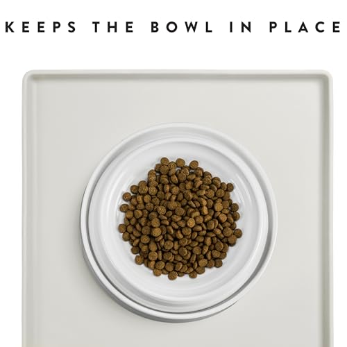 Premium Cat Food Mat (19"L x 11"W / Marshmallow)