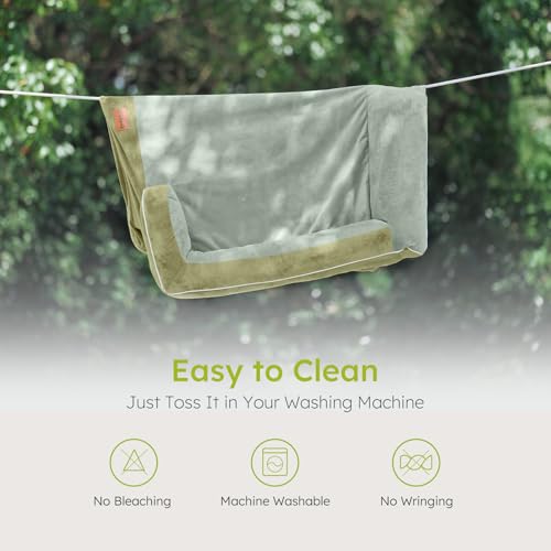 Dog Beds for Large Dogs (Dark Green / Large(36"L x 27"W x8.5"Th))