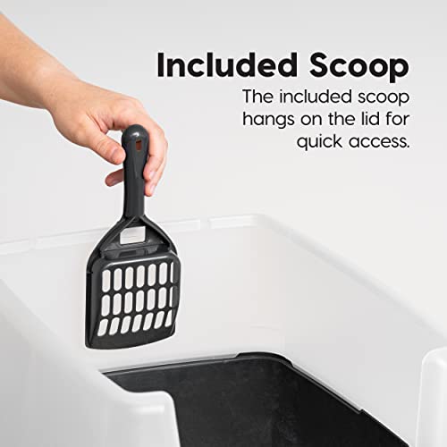 High Sided Cat Litter Box (Large / Black)