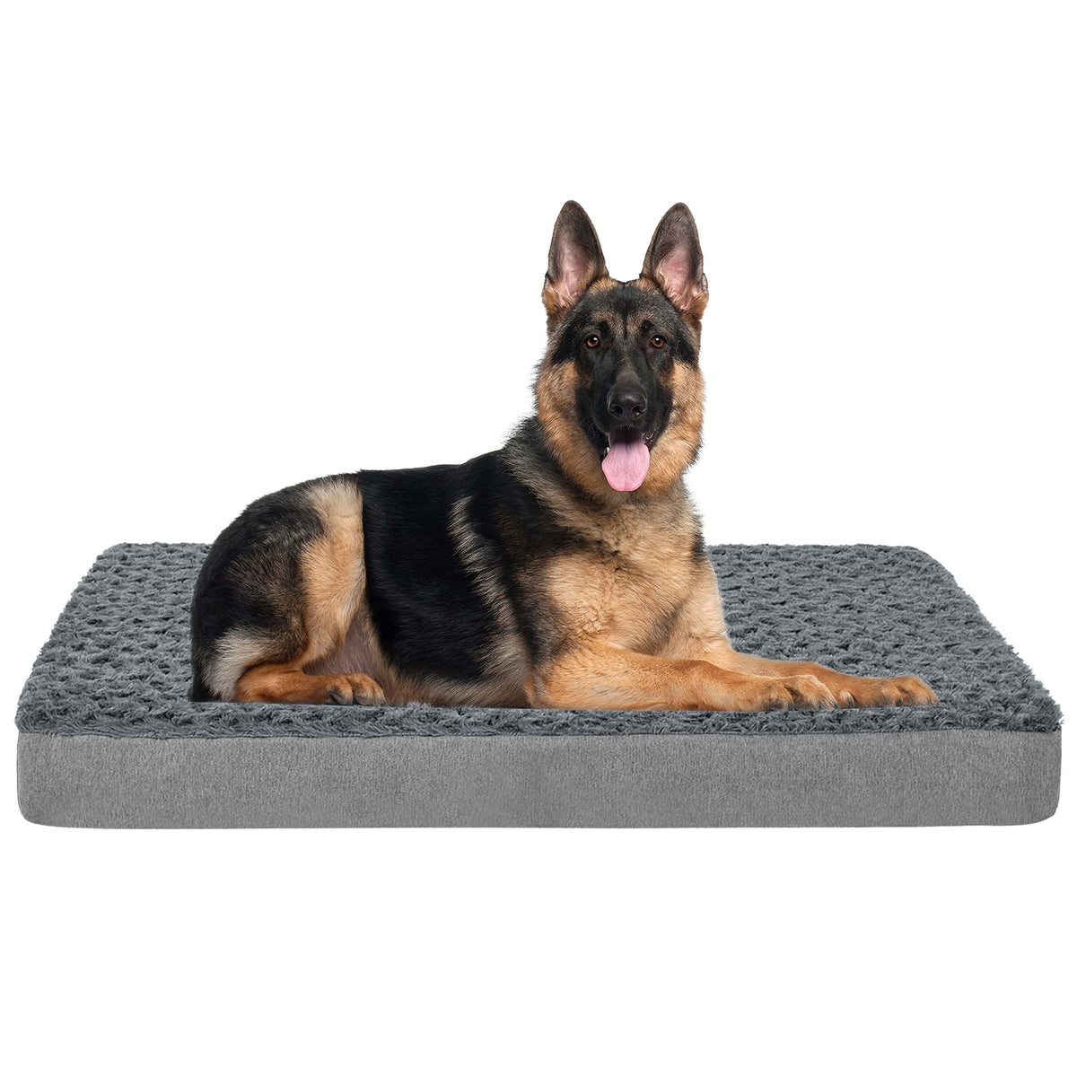 Jumbo Human Dog Bed (Rose Plush / XXX-Large-50"x 34" x 5")