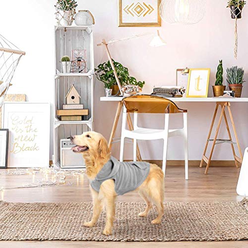 Fleece Dog Hoodie with Pouch (XX-Large / Grey)