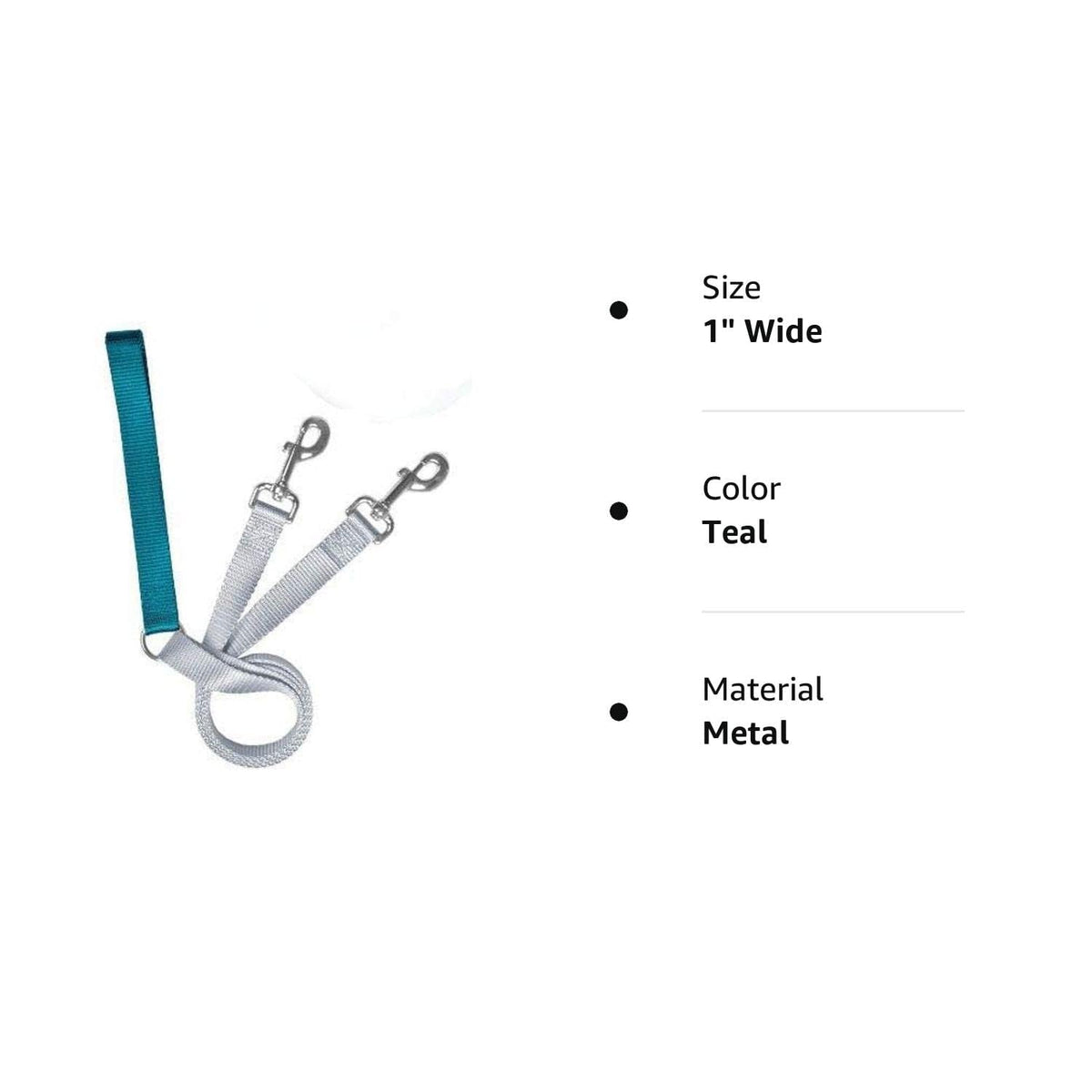 2 Hounds Freedom No Pull 1 Inch Training Leash ONLY Works with No Pull Harnesses (Teal)