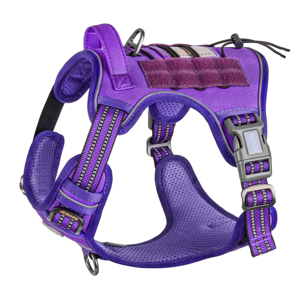 Dog Harness for Small Medium Dogs (Purple / S(Neck:14-21",Chest:20-31"),18-35 lbs)