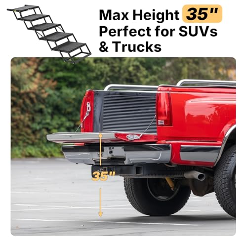 Foldable Dog Steps for Car Truck SUV (Standard 17"W)