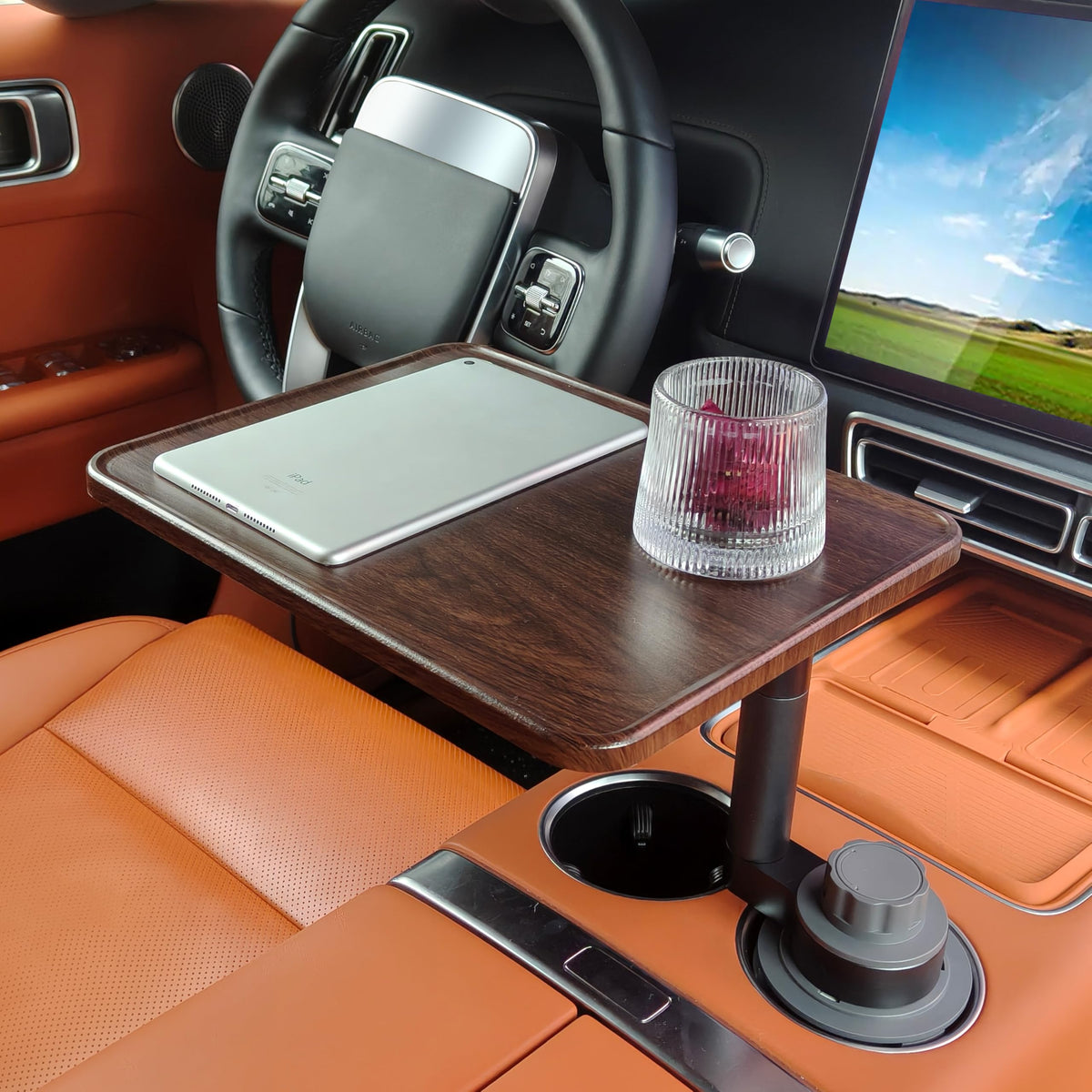 Car Desk for Laptop (Peachwood Color)