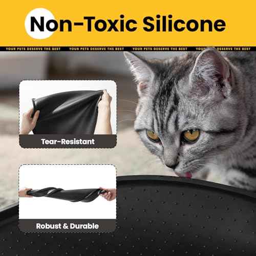 Dog Food Mat 1 (19 x 12" - Standard / Black)