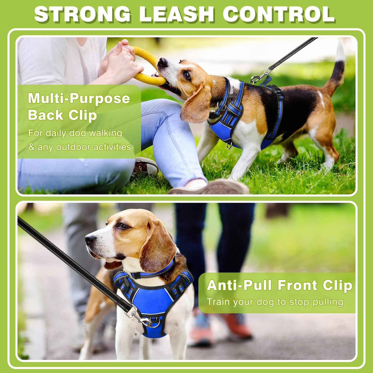 Dog Harness No Pull (Small / Blue)