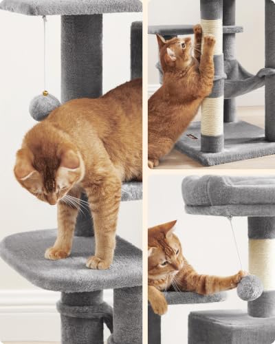 Cat Tree 44.1 (44.1 Inches / Light Gray)
