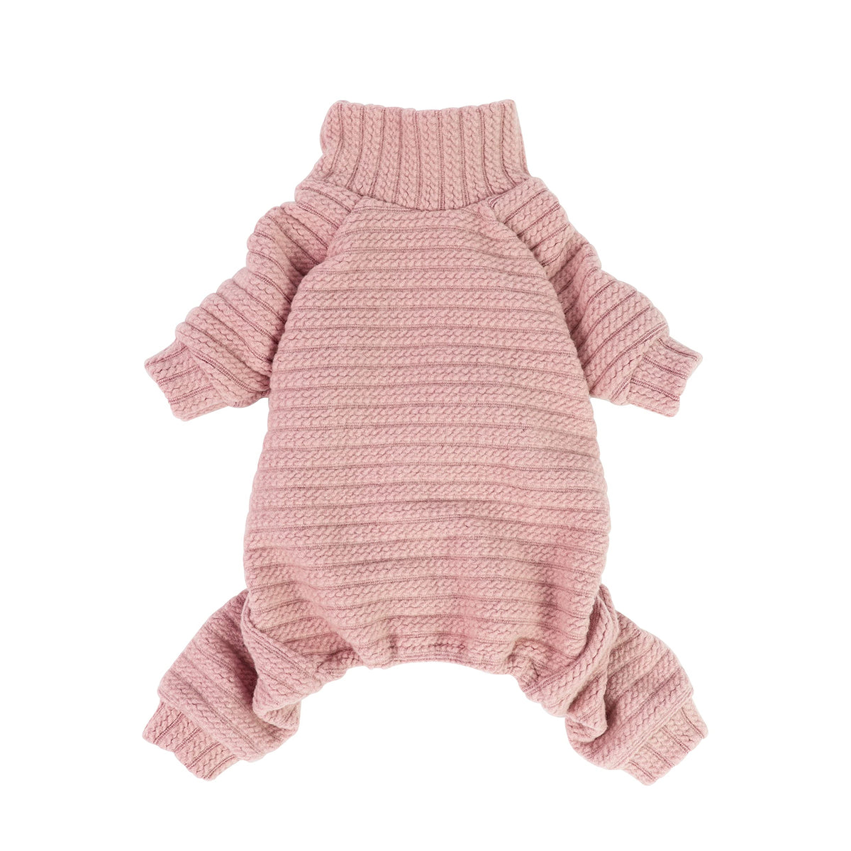 Turtleneck Knitted Dog Sweater Puppy Pajamas Thermal Doggie Winter Clothes Knitwear Pet Coats Cat Apparel Pink Large (Large / Light Pink)
