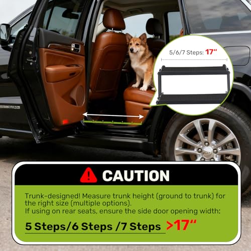 Foldable Dog Steps for Large Truck (7 Steps)