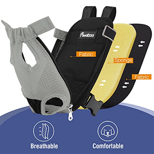 Pet Front Carrier Backpack for Small Medium Dogs (Gray / Large (Pack of 1))