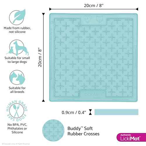 Classic Buddy Dog Slow Feeder Lick Mat (Mint)